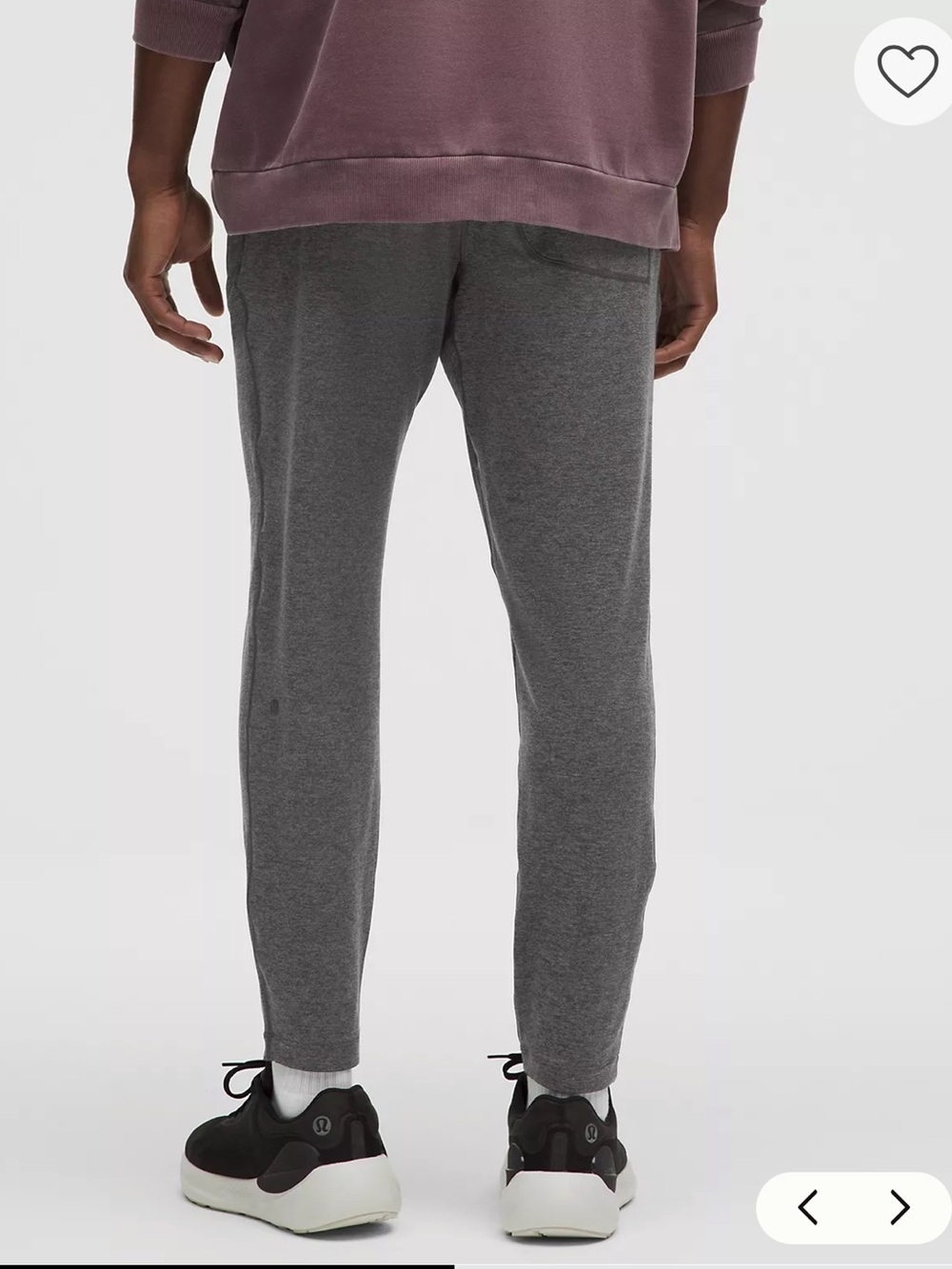 NEW Lululemon Mens Soft Jersey Tapered Pant Charcoal Gray Size Medium 30” inseam